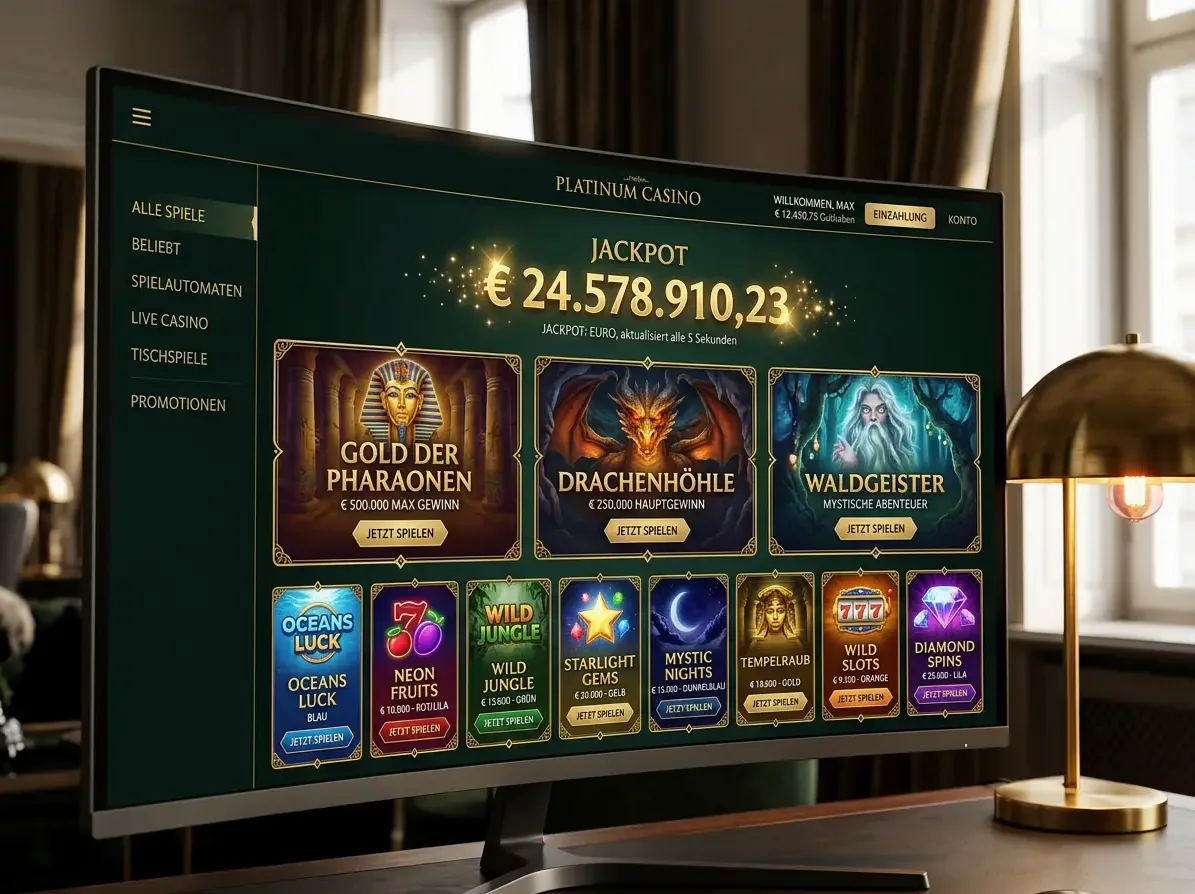 Startseite von Spy mit Spielen und Aktionen